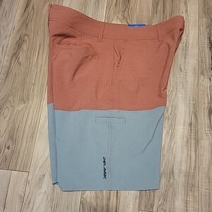 Pelagic Deep Sea Hybrid Shorts Mens 36 Performance Red Blue Fishing Lightweight